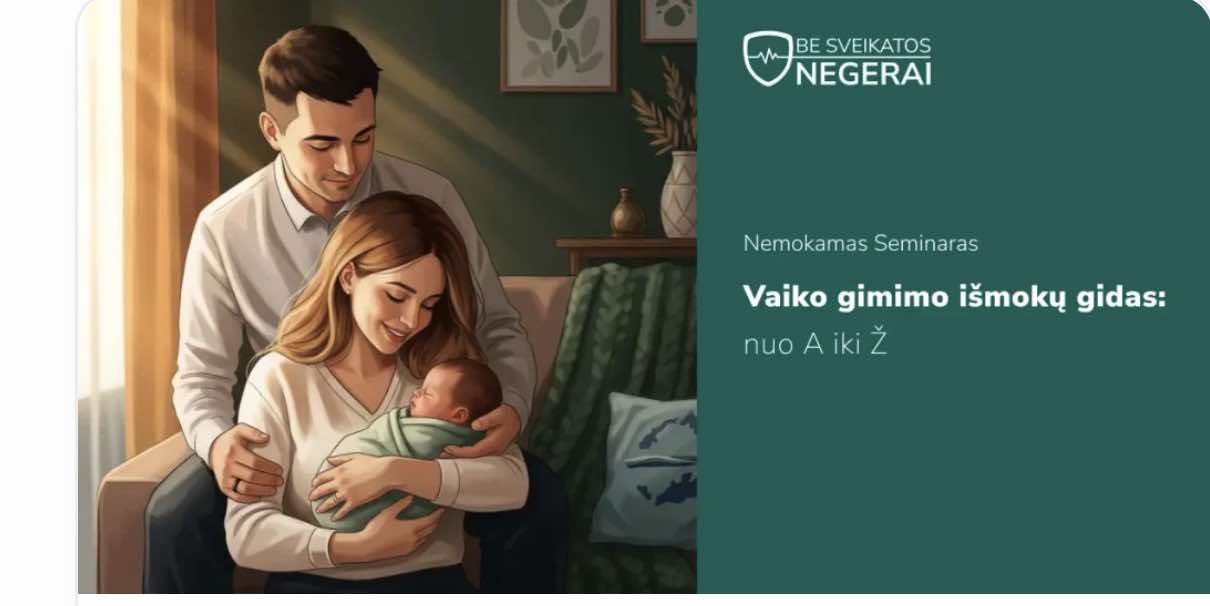 Vaiko gimimo išmokų gidas: nuo A iki Ž